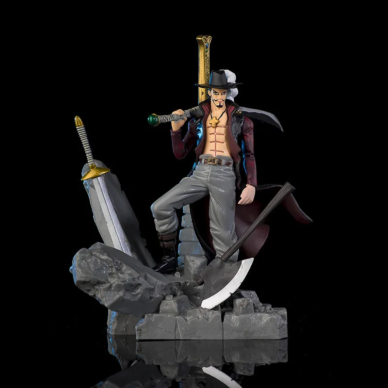 

Цельная фигурка Summit War Hawk Eyes Mihawk Shichibukai, аниме, Коллекционная модель, статуя, боевая поза, дисплей