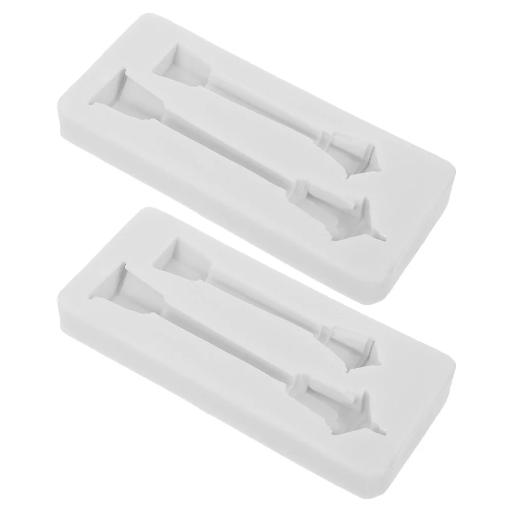 

2pcs Shaped Molds Durable Street Lamp Design Multi-Use For Making Baking Resin Crafts Wedding Christmas Decorations