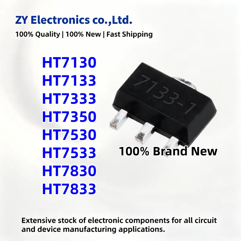 10Pcs HT7133 HT7350 HT7333 HT7833 HT7533 HT7830 HT7130 HT7530 SOT-89 7133-1 7333-1 7350-1 7833-1 7533-1 7830-1 7130-1 7530-1 SOT