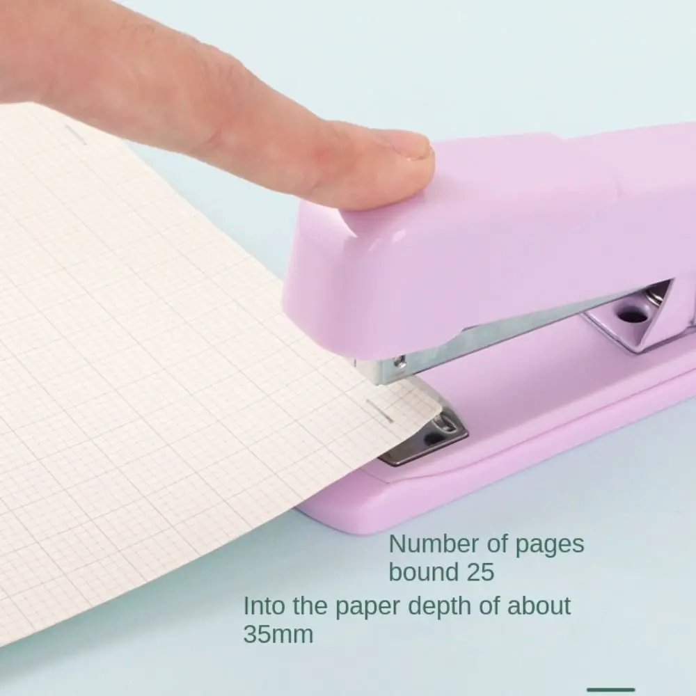 Macaron Color Labor-Saving Stapler Multi-function Stable Paper Stapling Machine Simple Portable Stapling Tools