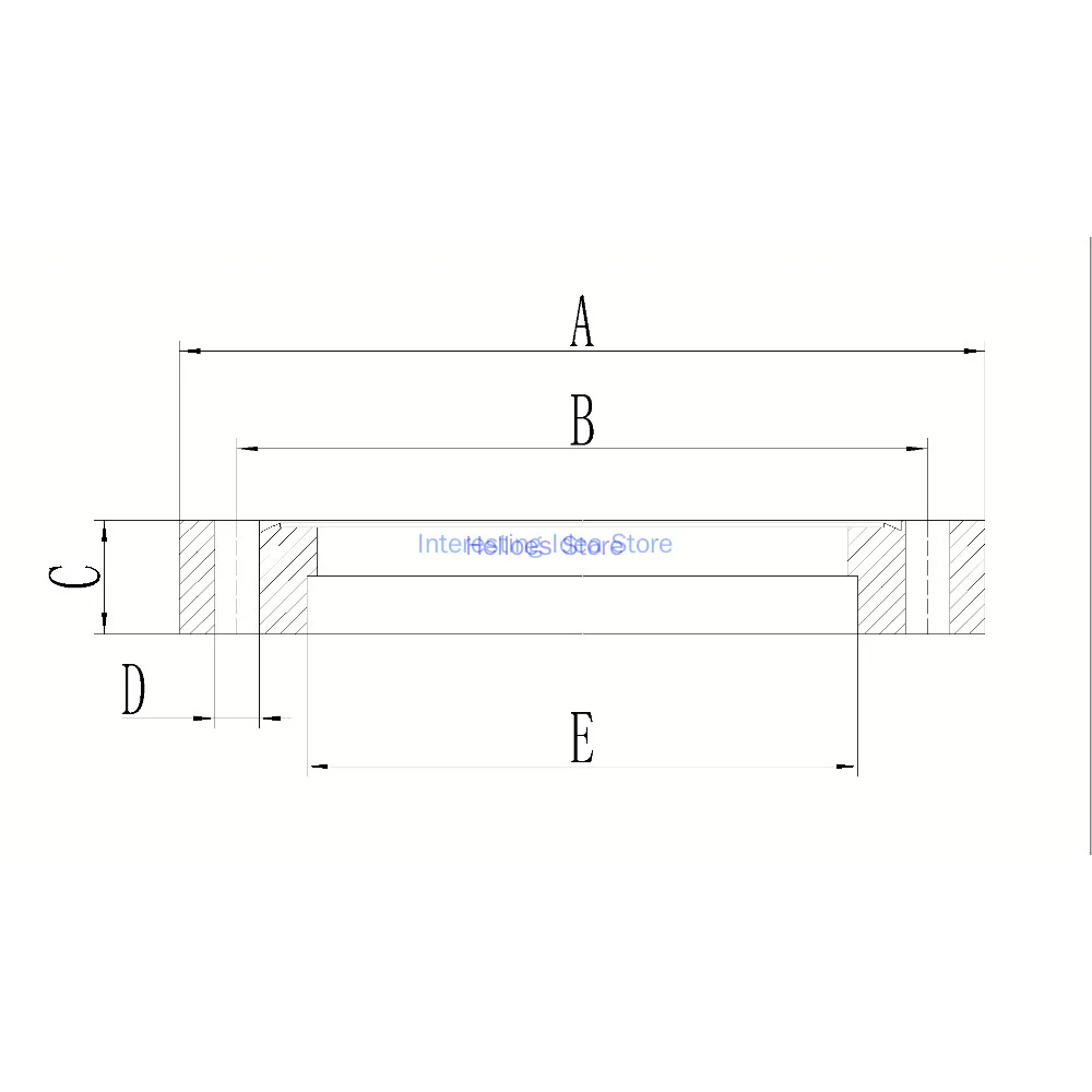 CF Flange Welded Joint /CF16/25/35/50 Vacuum Tube Joint/Straight Tube 19/28/38mm