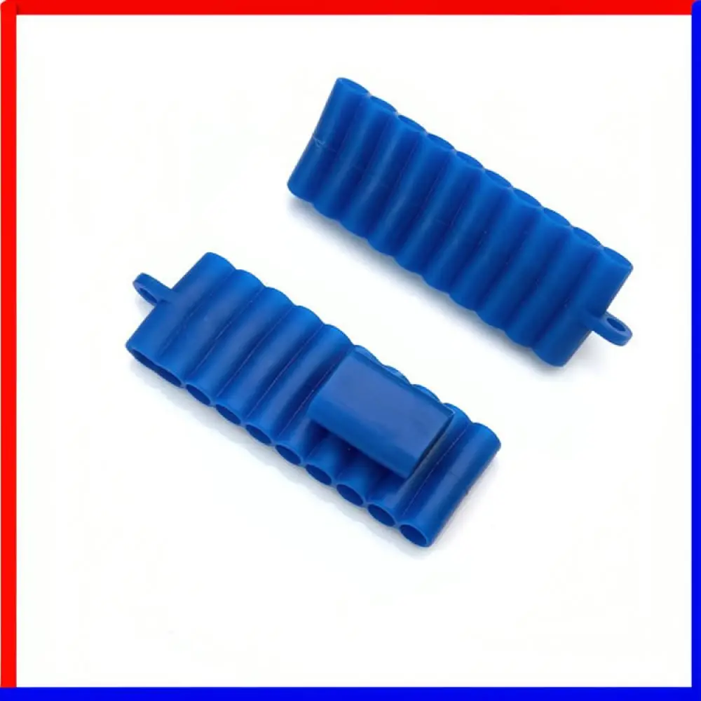 Screwdriver Bit Holder Organizer PVC Storage Rack Tray For Power Drill Driver Bits Tool Accessory With Hanging Carabiner Clip