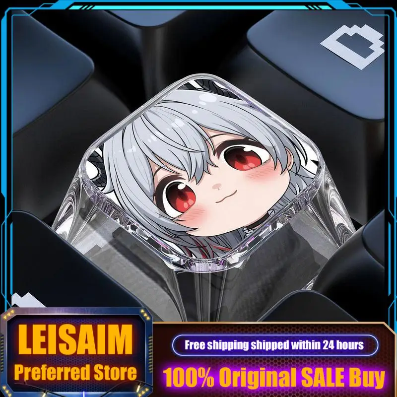 

Тематические кейкапы Mingchao: Прозрачные кейкапы для механических клавиатур с крестообразным креплением, для киберспорта и ПК-гейминга, коллекционные, подарочные, с возможностью индивидуализации