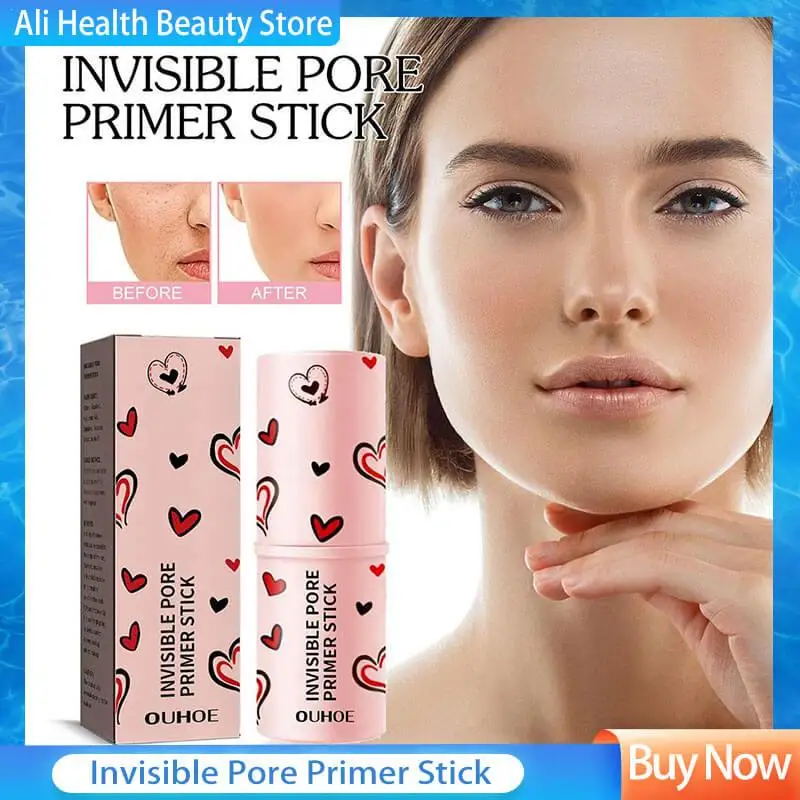 Invisible Pore Primer Stick Pore Eraser Long Lasting Oil Control Matte Waterproof Concealer Face Base Cream Makeup Cosmetic 8g