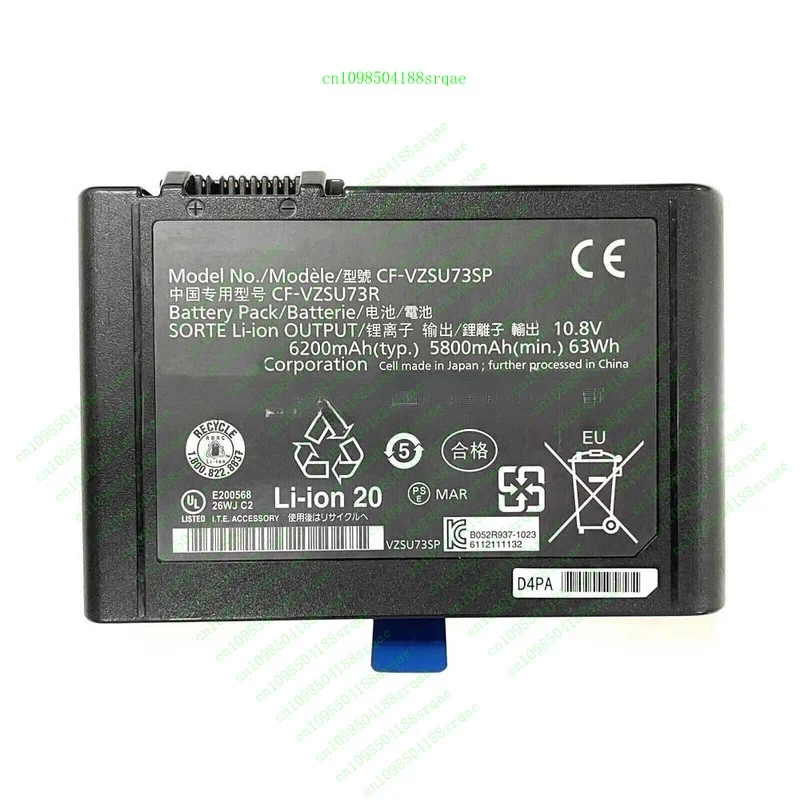 NEW CF-VZSU73R VZSU73SP CF-VZSU73U Battery For Panasonic Toughbook CF-D1 MK2 MK3Clippers