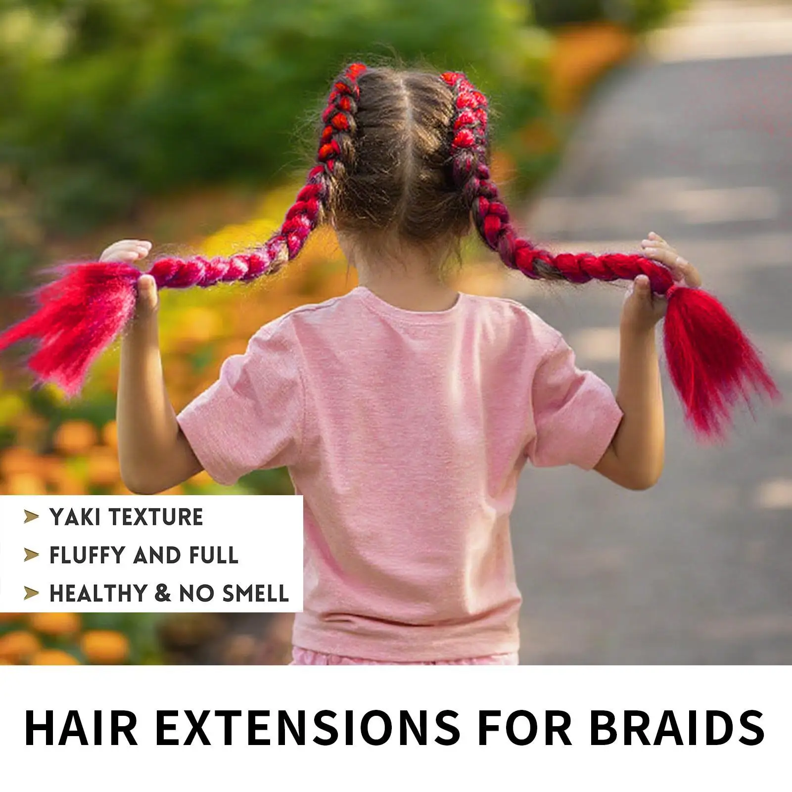 

66cm Braiding Hair Synthetic Colored Braiding Hair Straight No Shedding Beauty Styling Hairpieces For Masquerade Balls Cosplay