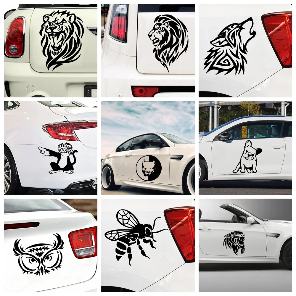 

OFK Car-styling Animal Car Stickers For Truck Window Bumper Auto Suv Door Laptop Kayak PVC Decal.