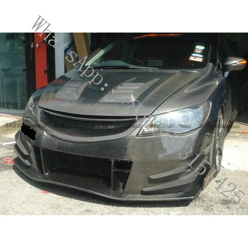 

Suitable 8th Gen FD2 JS - Style Front Bumper Large Surround with Front Face & Handle Mod