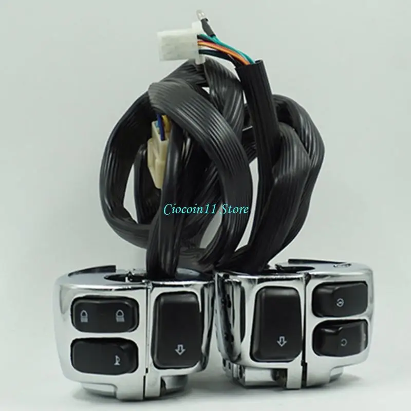 Y1UB Upgraded Motorcycles Handlebar Switch 25 mm Hand Control Switch for Horn Turn Ignition Control High Low Beam
