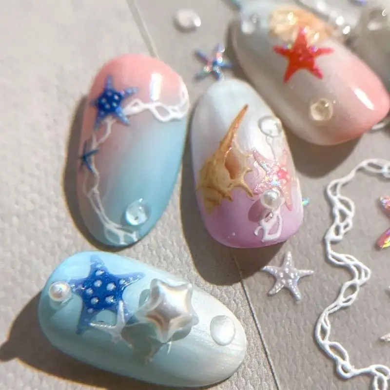 

Ocean Shell Art Silicone Mould Beauty Nail Art Diy Handmade Tool French Simple Flower Reusable Silicone Mold Nail Decoration