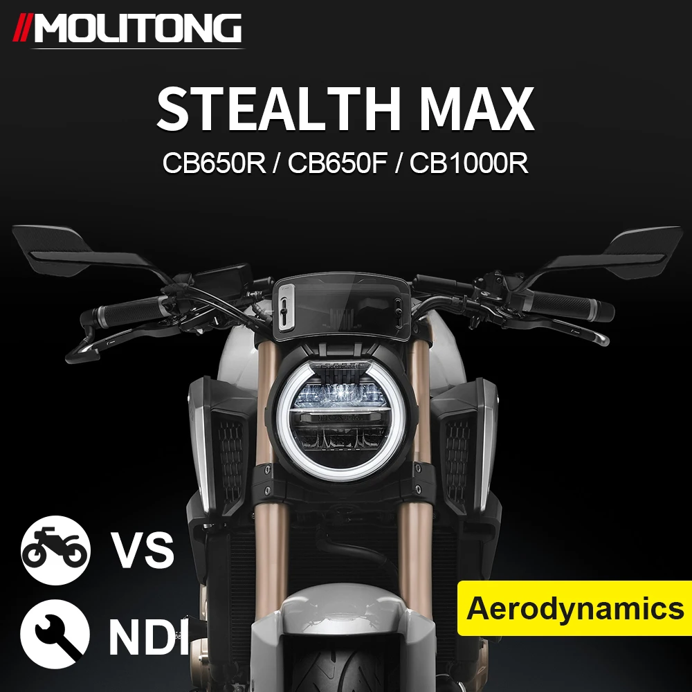 

CB650R 2025 New Motorcycle Rearview Mirror Fit For Honda CB650 R 2019-2024 CB 650R Rear View Mirror Wind Wing Rear View Mirrors