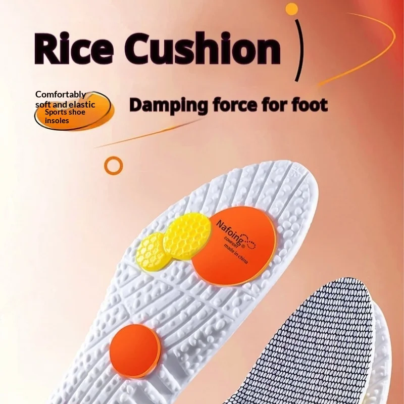 Orthopedic 3D Invisible Shoe Inserts Women Breathable Deodorant Shock Absorb Cushion Shoe Pads Running Fitness Daily Wear