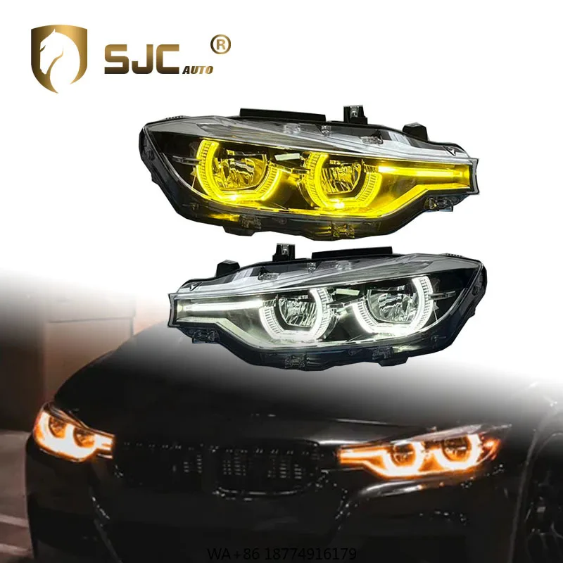 

Auto Car Part for 3 Series F30 F35 Yellow&White&Amber DRL Front Light LED Headlight Triple Color DRL Front Lamp Assembly