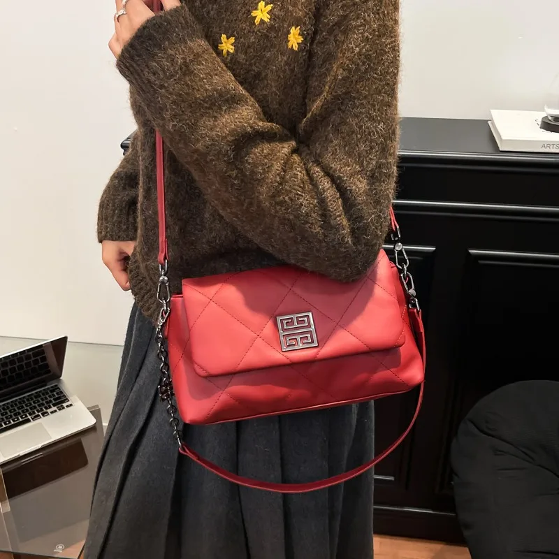 

Ladies Soft Fabric Handbag Lightweight Shoulder Bag Compact Tote Bag for Date Outings