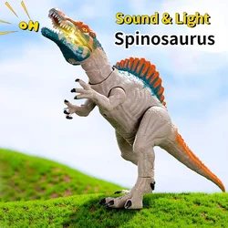 Tyrannosaurus Rex Velociraptor Simulated Dinosaur Toys Spinosaurus with Sound & Light, Roaring Toy for Kids Boys Birthday Gift