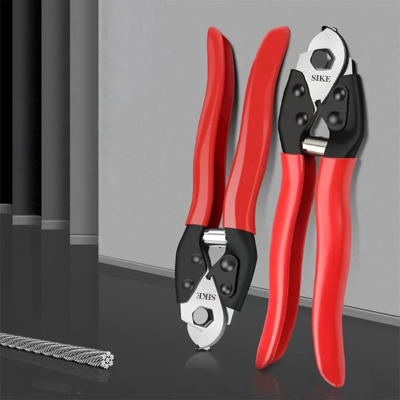 Industrial Grade 8 Inch Wire Cutting Pliers CRV Effort Saving Brake Line Cutter Steel Wire Rope Cutting Pliers Manual Tools