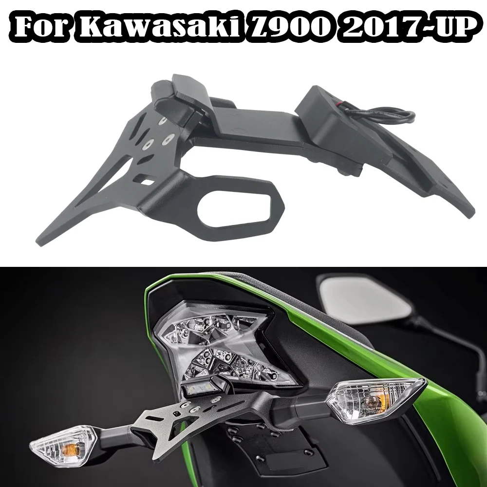 

Motorcycle License Plate Holder Tail Light Bracket Fender Eliminator For KAWASAKI Z900 Z 900 2017 2018 2019 - 2022 2023 2024