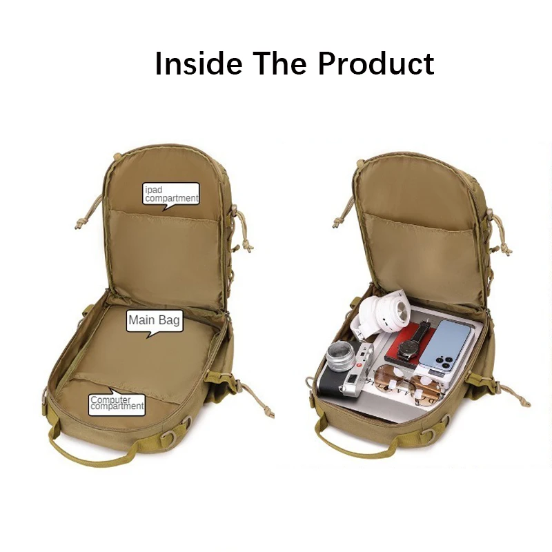 Tactical Military Enthusiast Backpack, Outdoor Sports Backpack, Waterproof Multi Functional Fishing Backpack image 2