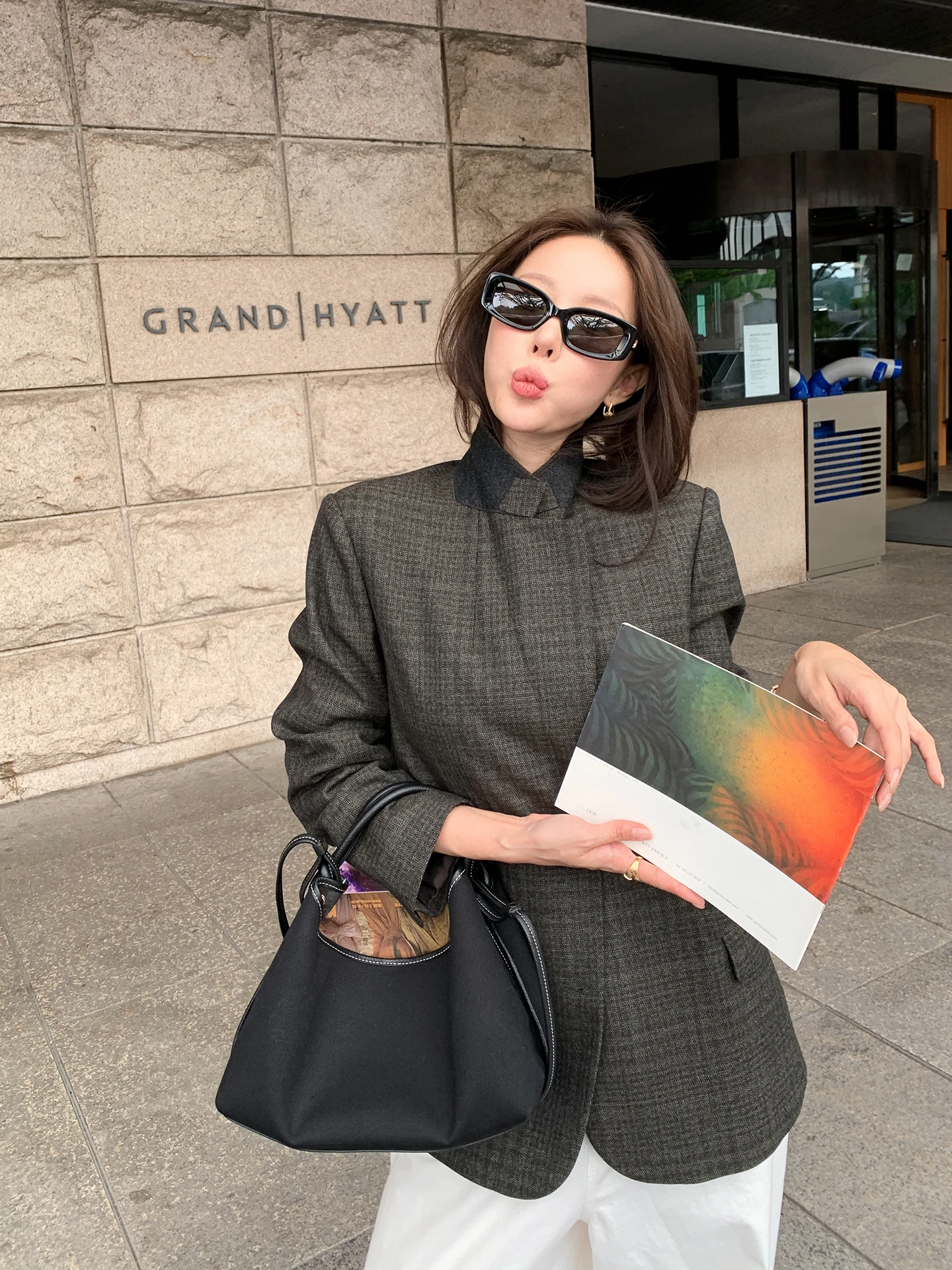 

Женская шерстяная верхняя одежда LIYSENIOR Ultimate Series Marzotto Dechamps, повседневный стиль, осень 2025, модный хит