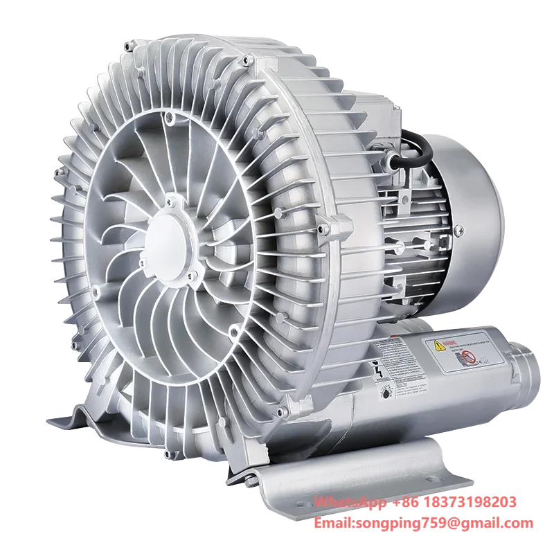 High Powerful  3hp/2.2kw 380V air Ring Blower for Earth-moving Machinery Ventilation Fans Paint Brushes