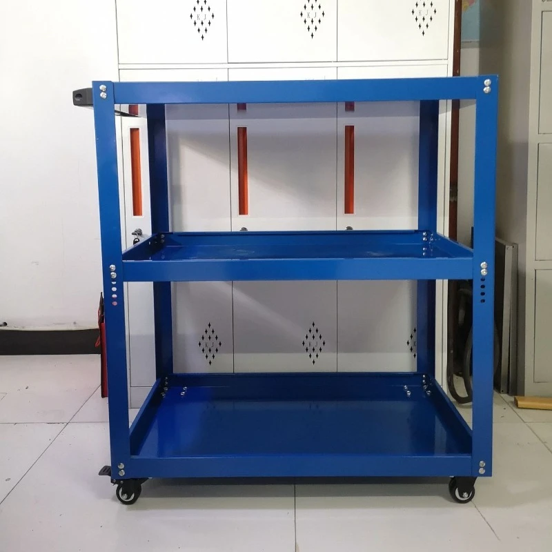 

Tool cart three-tier trolley mobile tool cabinet tool box multifunctional hardware auto repair maintenance parts cart