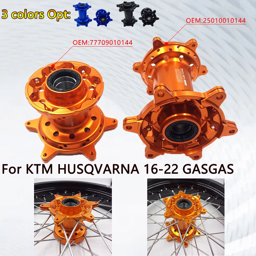 OTOM For KTM HUSQVARNA GASGAS Front & Rear Wheel Hub Aluminum CNC Hub SX-F XC FC TC FX MC EX 250 2016-2022 Motorcycle Accessoies