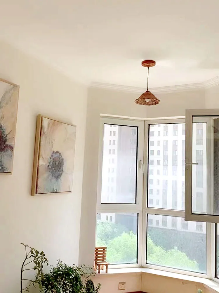 Small pendant light Japanese Nordic ins style bed lamp rural nostalgic artistic homestay lighting fixture