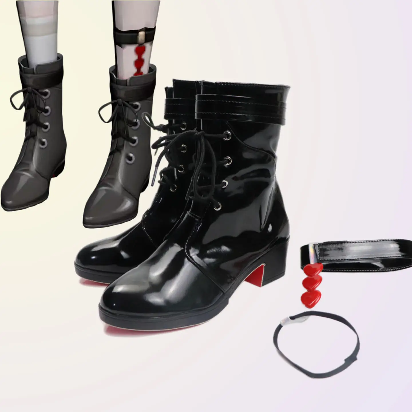 zapatos-de-cosplay-de-anime-honkai-star-rail-sparxie-botas-cortas-de-cuero-pu-negras-para-carnaval-de-halloween