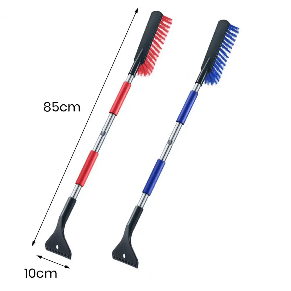 2 in 1 Car Snow Scraper with Large Brush Head Extendable Ice Scraper Snow Brush Portable Auto Scraper Snow Brush Car Wash