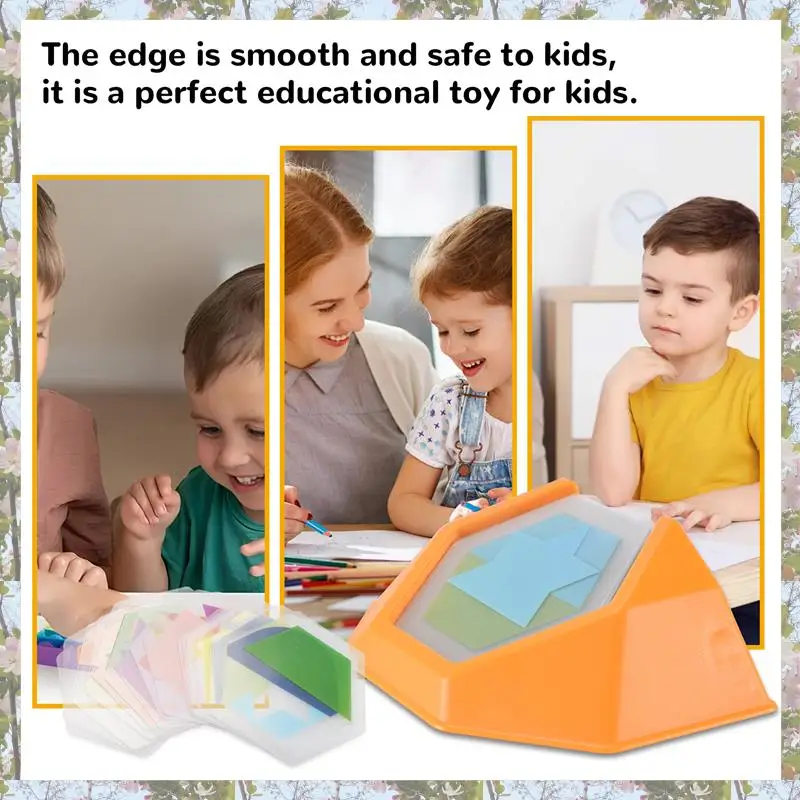 Eco-Friendly-Preschool Color Code Games Logic Jigsaws For Kids Figure Cognition Spatial Thinking Educational  Learning Skills