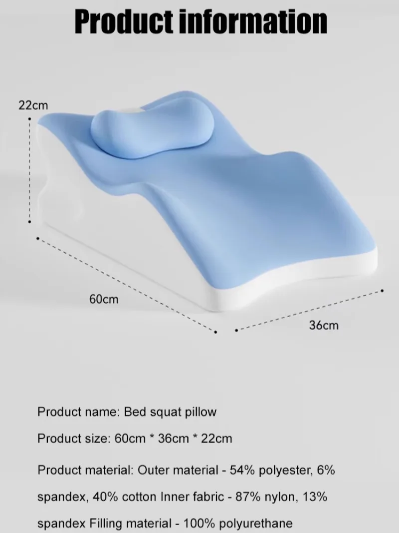 وسادة سرير متعددة الوظائف للنوم والقراءة واستخدام الهاتف - وسادة دعم مريحة لمسند الظهر وراحة الرقبة #6