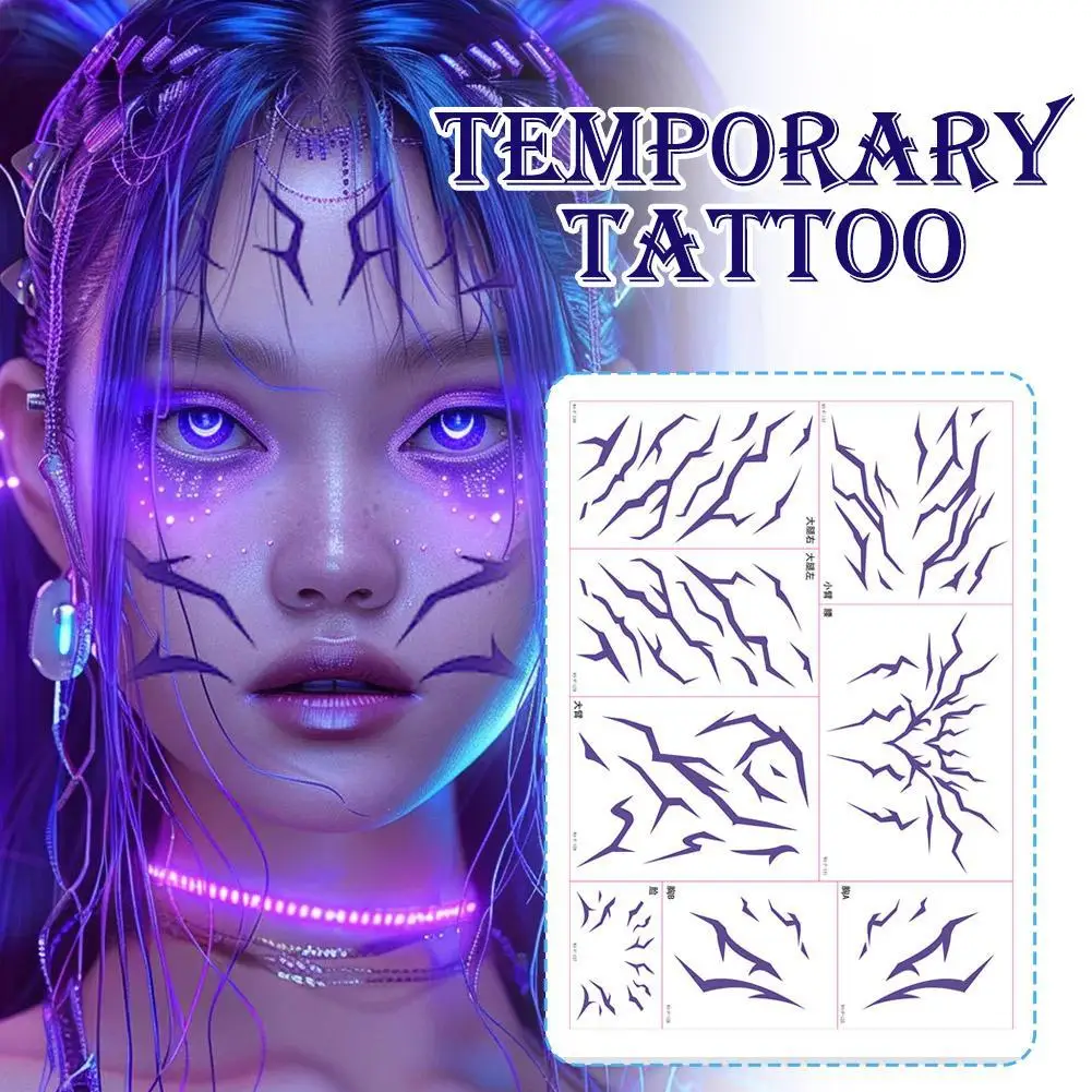 

8 шт. Kpop Охотники на демонов, наклейки для татуировок для мальчиков и девочек для лица, рук, охоты, KPOP, Rumi Idol, аксессуары для макияжа на Хэллоуин