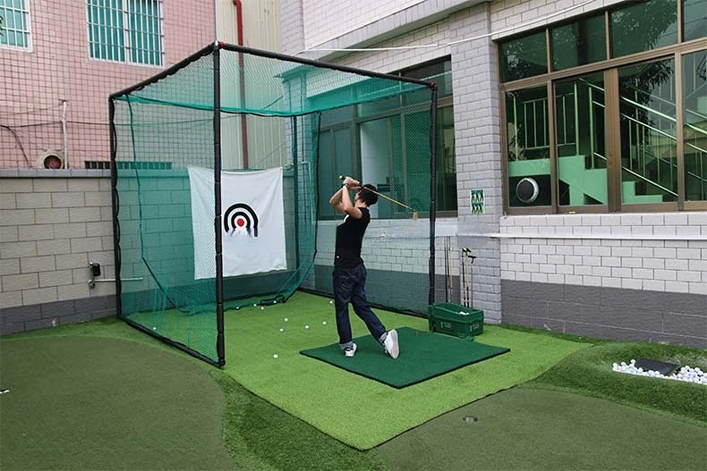3x3x3m Golf Training Aids Outdoor Driving Hitting Net Chipping Practice Cage