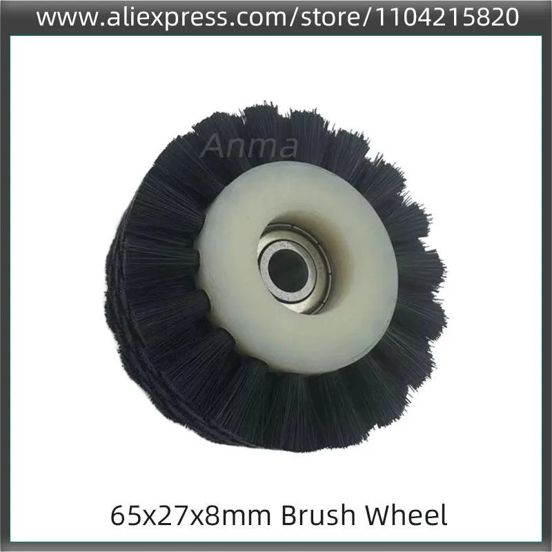 

2 шт., черная твердая щетка для высечки, резиновое колесо, щетка, колесо 65X27X8 мм, пресс для позолоты, машина для горячего тиснения