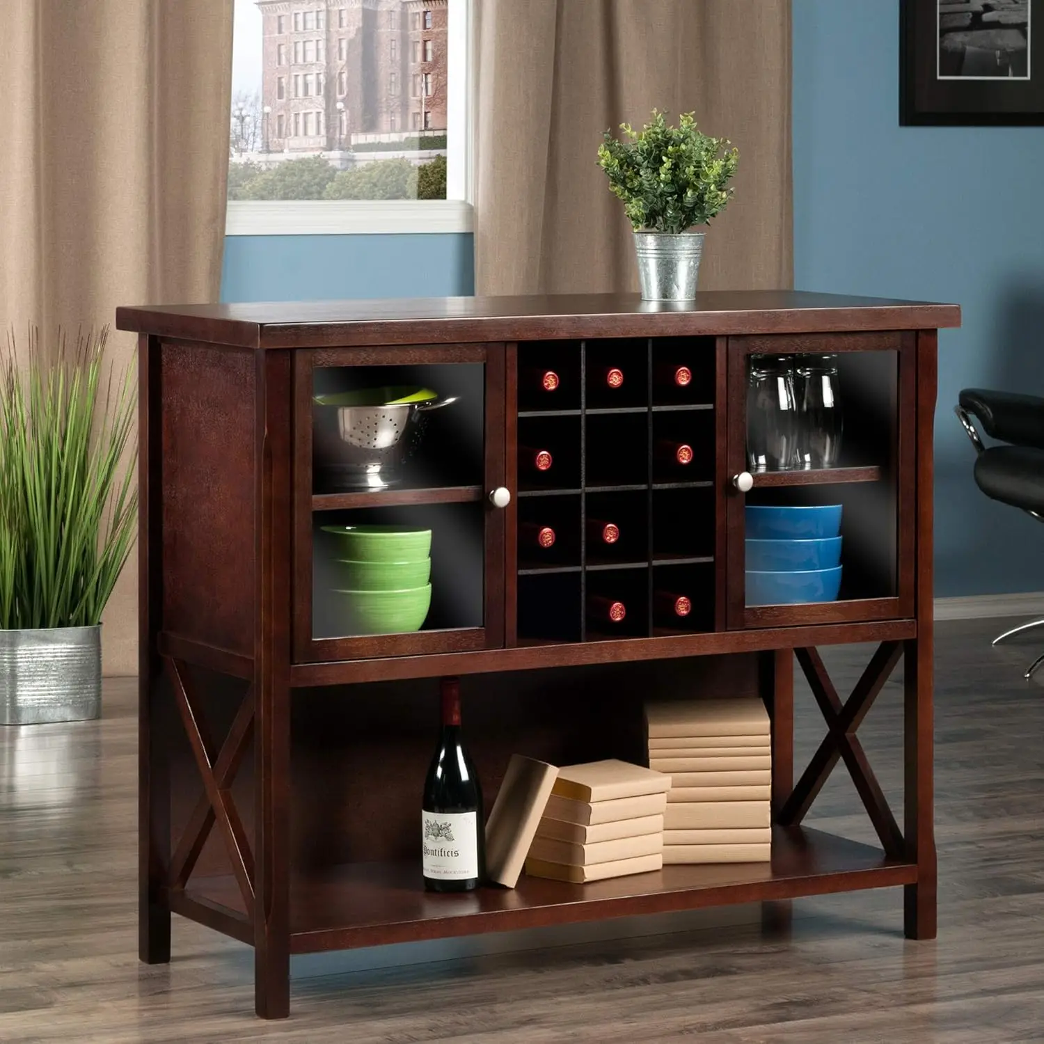 Xola Buffet Cabinet, Cappuccino