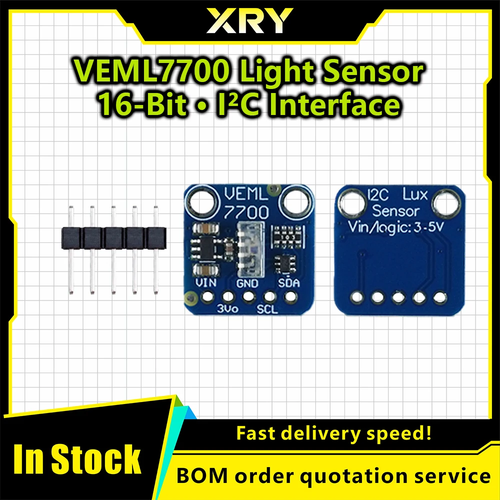 VEML7700 Ambient Light Sensor Module 120k Lux Light Measuring Sensor Board 3.3V 5V I2C IIC Interface For Arduino Raspberry Pi