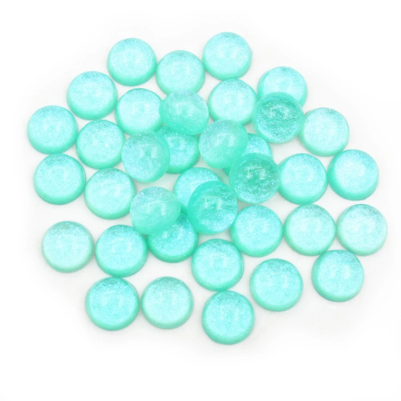 Nieuwe Mode 40 Stks 12mm Mix Kleuren Stijlvolle Kleur Half Ball Platte Hars Cabochons Camee DIY Sieraden Maken Accessoires