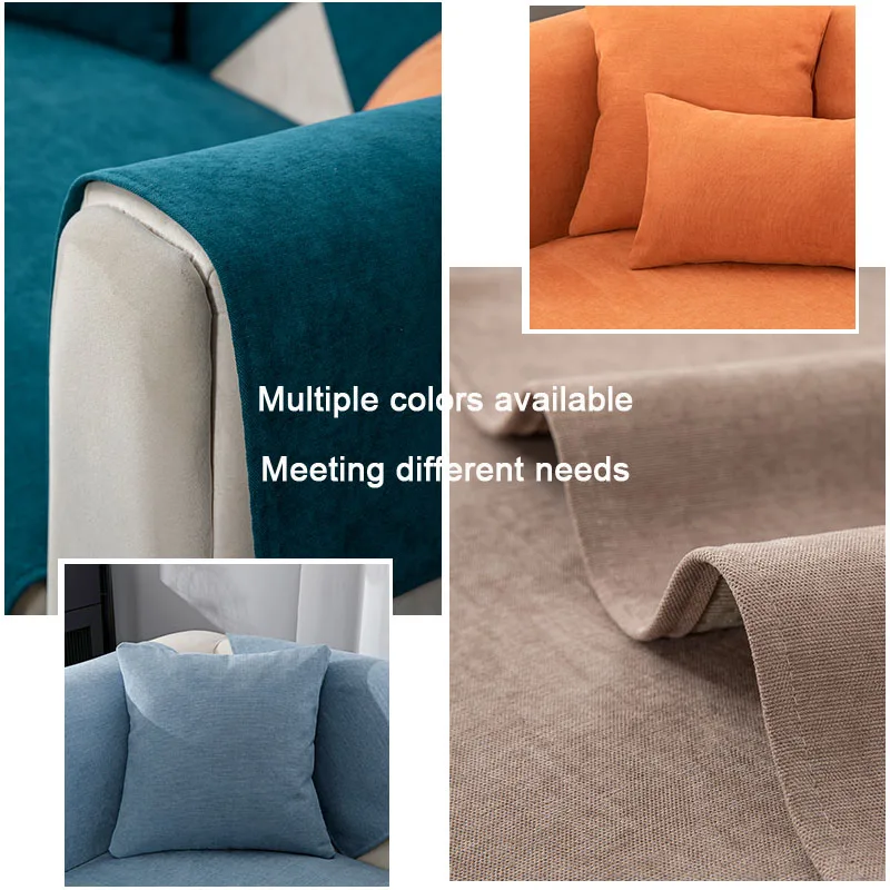 Universal Chenille Couch Cover para sala de estar, almofada antiderrapante, tapetes, sofá encosto, toalha de braço, quatro estações