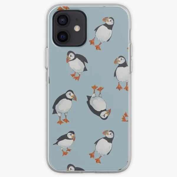 Perfectly Perfect Puffins Iphone Tough  Phone Case Customizable for iPhone X XS XR Max 11 12 13 14 Pro Max Mini 6 6S 7 8 Plus