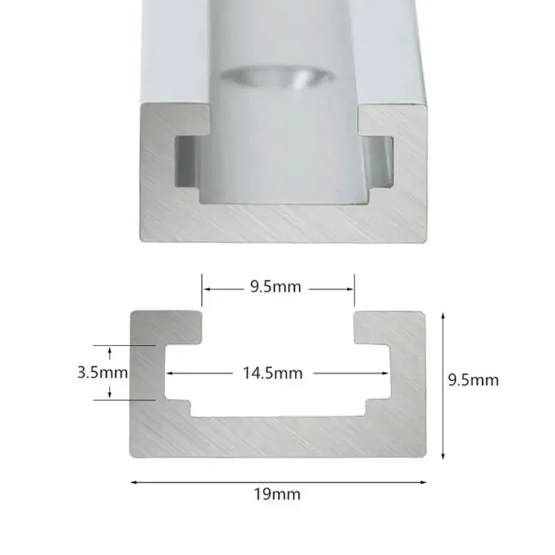 Imagem -03 - Liga de Alumínio t Pista Limitador Rampa Ferramenta para Trabalhar Madeira Guia Ferroviário Serra Circular Elétrica Flip Mesa Serra Pista Interseção