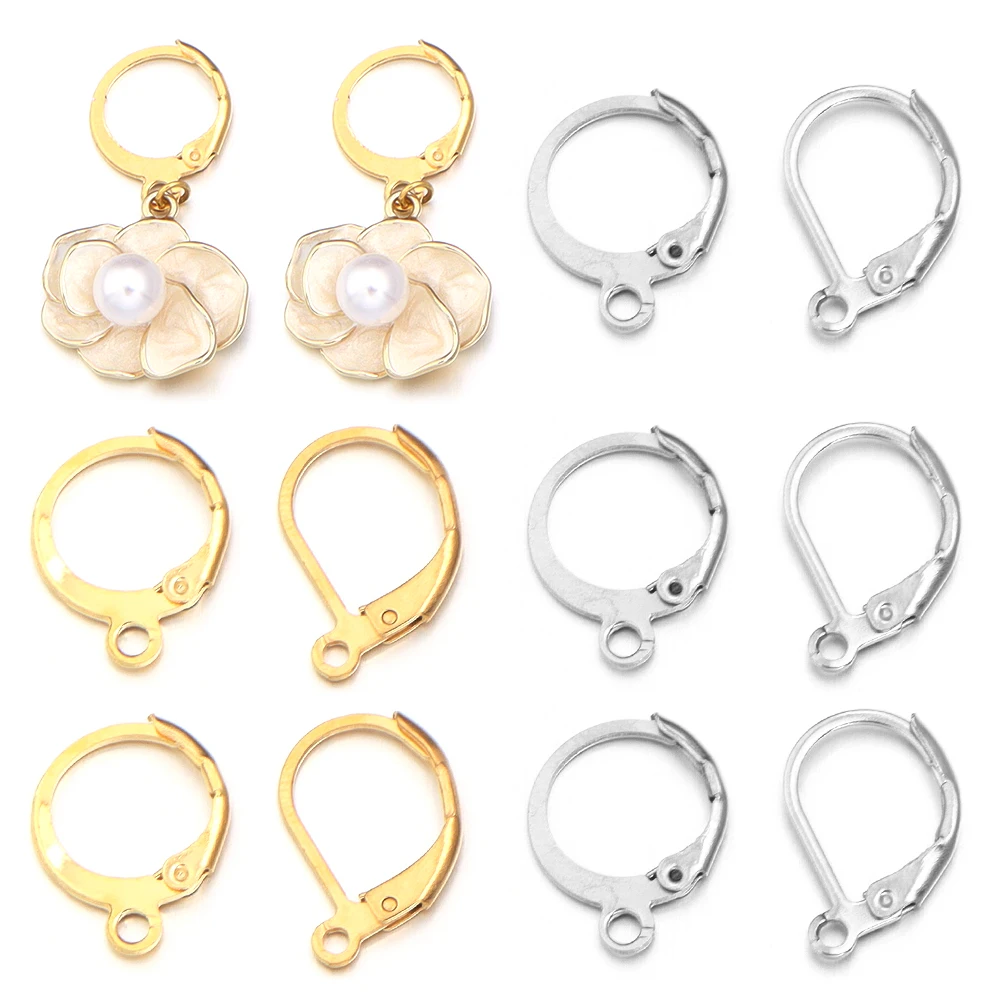 

20 шт./лот, гипоаллергенные ушные крючки из нержавеющей стали, французские серьги с рычагом на спине, круглые серьги-крючки для ушей, проволочные серьги для самостоятельного изготовления ювелирных изделий