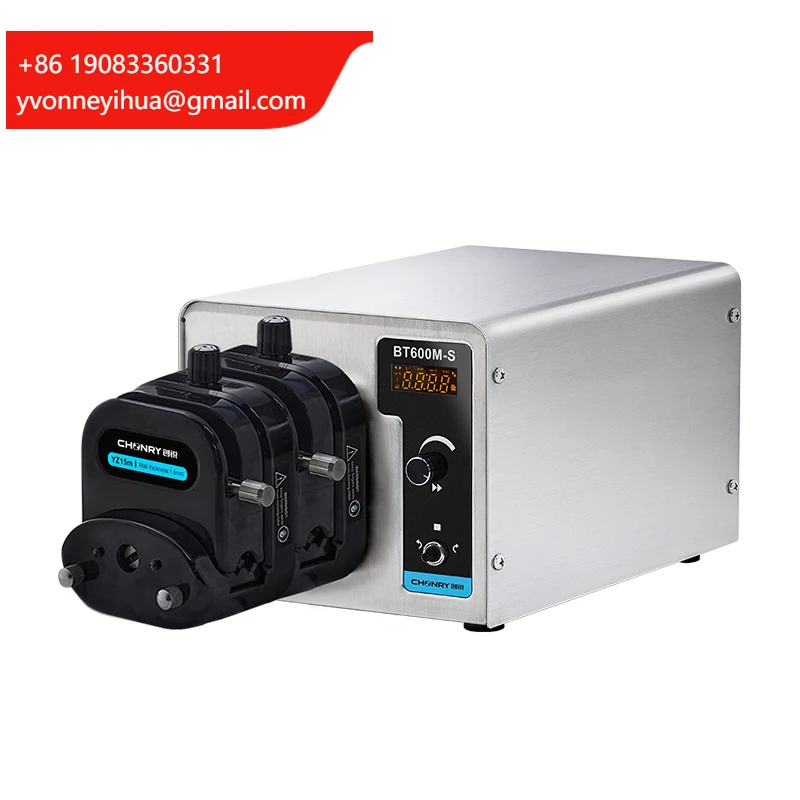 

CHONRY BT600M-S Stainless Steel Intelligent Peristaltic Pump 110V/220V Low Pulse Used To Polishing Fluids