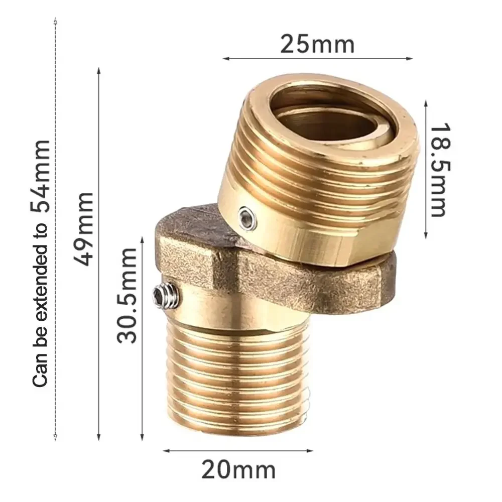 Copper Angled Curved Foot Angle Adjustment Wall Mounted Eccentric Screw Corner Thickened Connecting Accessories