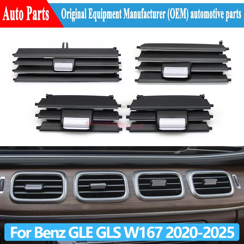 For Mercedes Benz W167 GLS GLE 350 400 450 500 580 2020-2025 Car Front Rear Air Vent Outlet Grille AC Slide Tab Clip Repair Kit