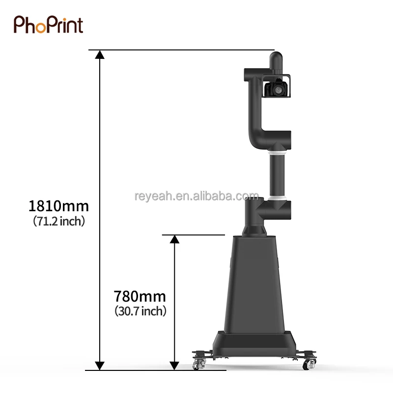 Phoprint Glambot bras robotique caméra cabine vidéo Glambot Photo stand Machine