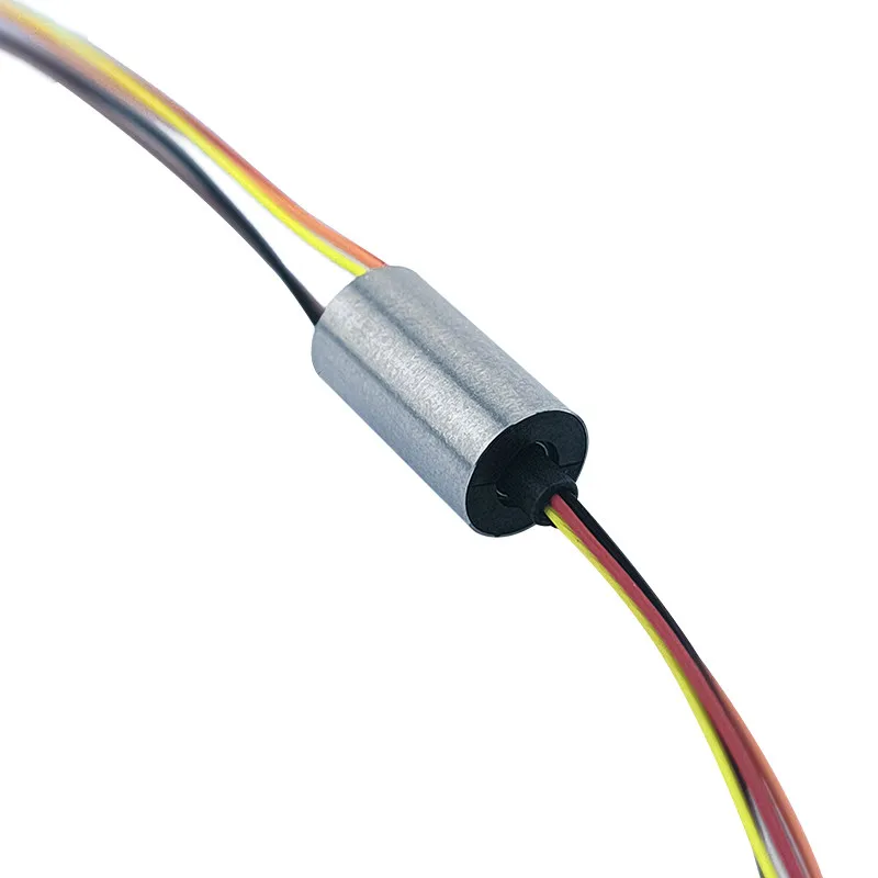 Diameter 6.5mm 1A 4/ 5/ 6/8/12 CH micro rotating electric slip conductive ring collector  fishing wheel slip ring