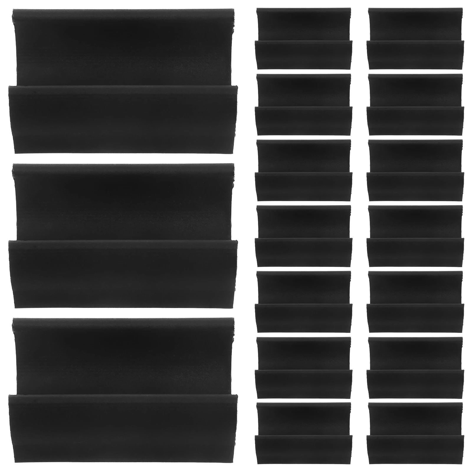 

20PCS NonSlip Pads Furniture Protectors Chair Leg Covers Floor Glides Durable Tube UShaped Clamps Antislip Mats Bar Stool Risers