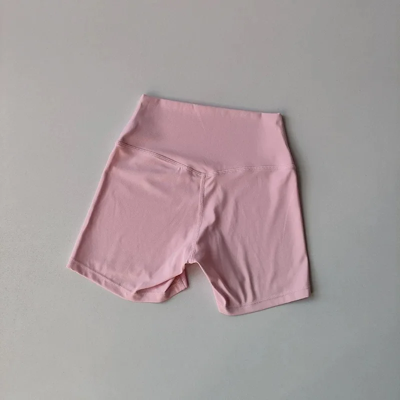 Damen High-Waist 3/4 Yoga-Shorts, hautfreundlich, atmungsaktiv, einfarbig, Kompressions-Shorts für Sport, Laufen, Workout – Detail 14