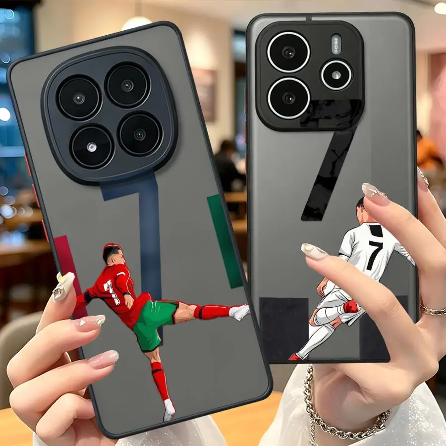 Cartoon Football Number 7 Case for Xiaomi Redmi Note 15 11 9S 13 14 Pro Plus 15C 13C 14C 12 10 A4 Funda Back Phone Cover