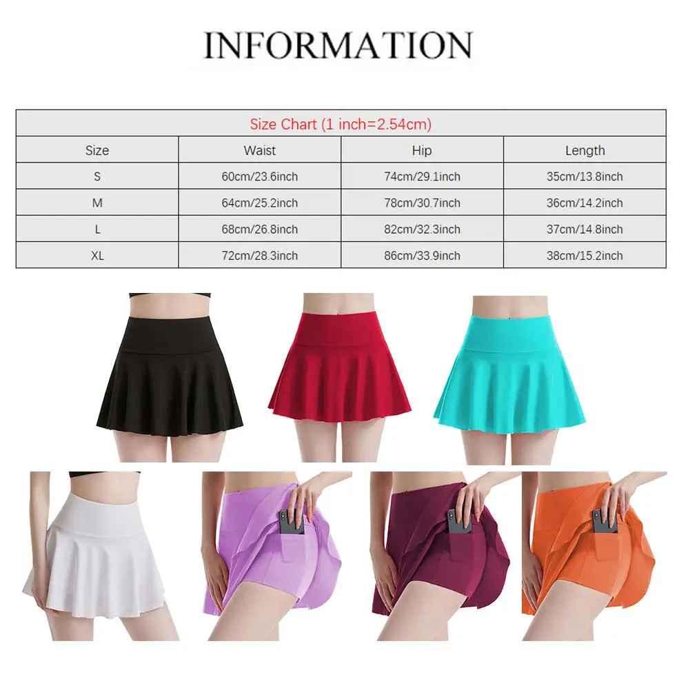 Anti Glare Running Skirt Women's Training Skirt Spring And Summer Comfortable Training Skirt Running Skirt Brand New Condition